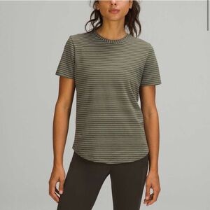 Lululemon Love Crew Short Sleeve T-Shirt
Synchronise Stripe Medium Olive White